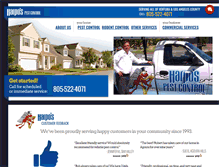 Tablet Screenshot of harpospestcontrol.com